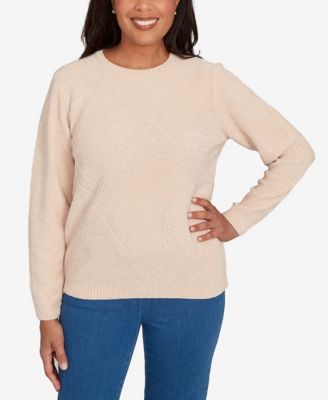 Women's  Classic Cable Chenille Pullover Sweater