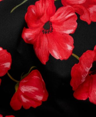 Women's Strapless Floral Dress