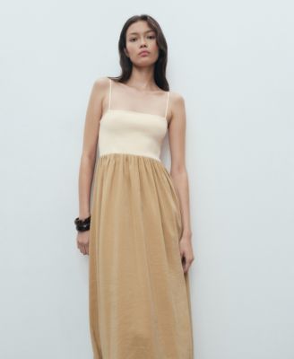 Women's Combined Knitted Balloon Dress