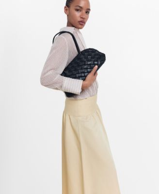 Women's Frayed Ends Midi Skirt