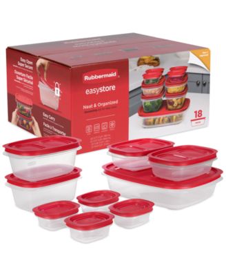 Rubbermaid - EasyStore Large Food Storage Containers with Lids, 18-Pc. Set