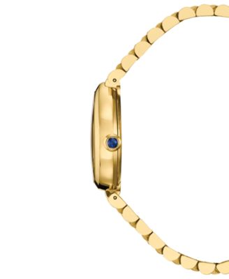 Women's Eco-Drive Classic Rainell Gold-Tone Stainless Steel Bracelet Watch, 26mm