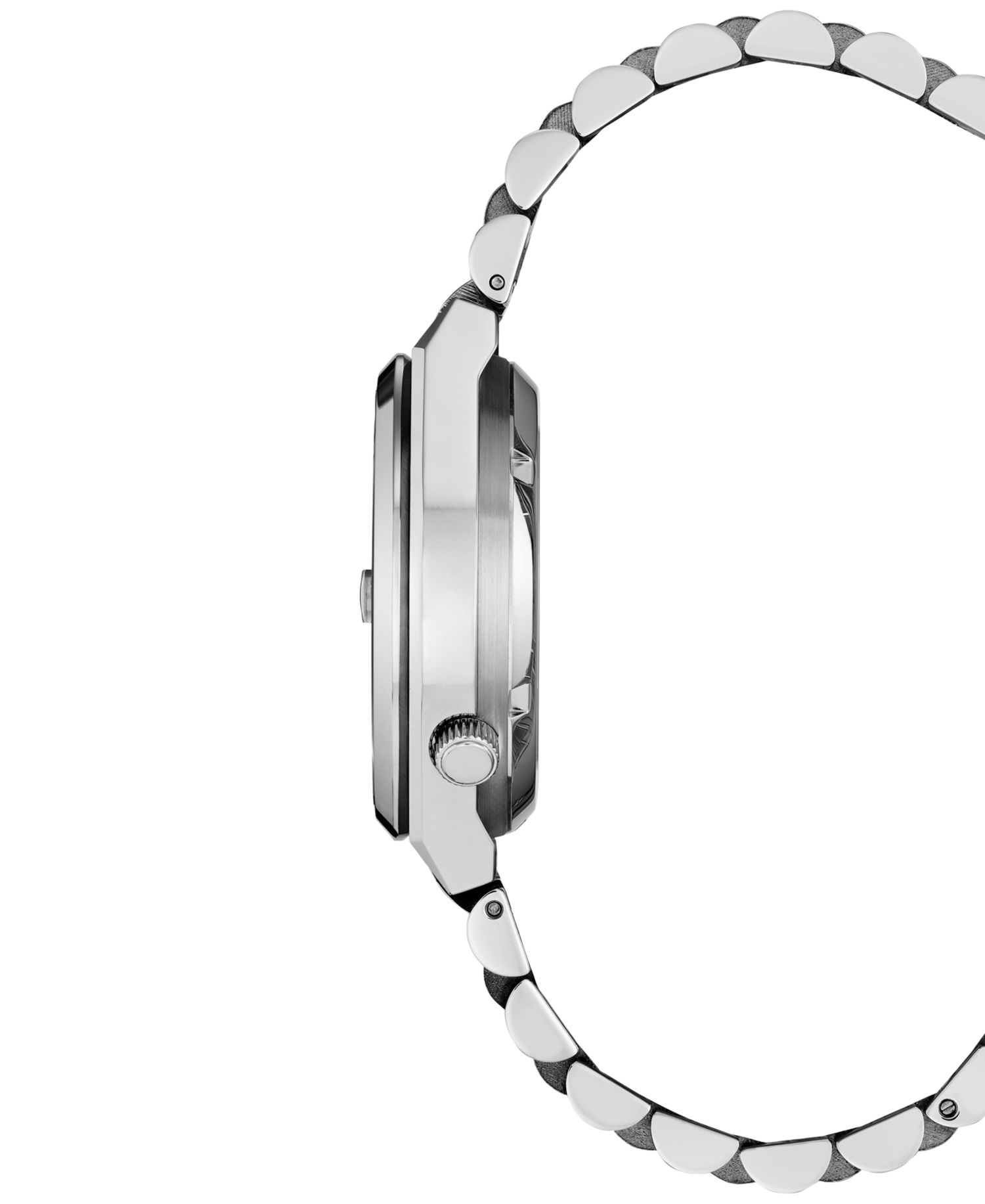 Men's Sport Luxury Tsuyosa Automatic Silver-Tone Stainless Steel Bracelet Watch 37mm