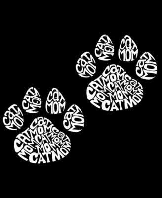 Plus Size Cat Mom Word Art T-Shirt