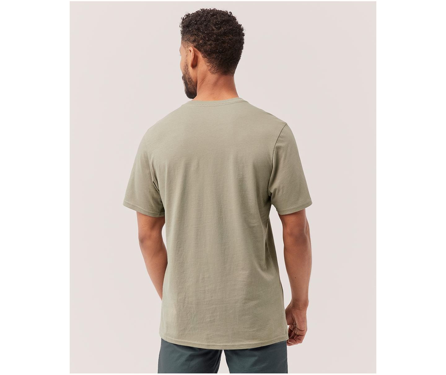 Женская футболка Pact Organic Cotton Softspun V-Neck, цвет: Средний серый меланжевый — фото 5