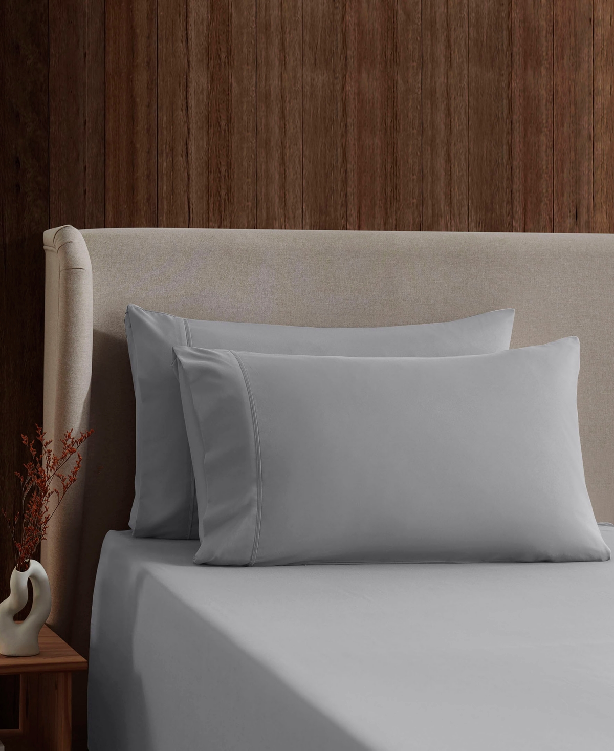Nestl Premier Collection Deep Pocket 4 Piece Sheet Set, Queen In Gray