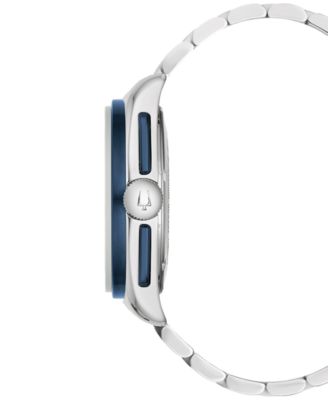 Men's Limited Edition 150th Anniversary Heritage Lunar Pilot Chronograph Silver-Tone Stainless Steel Bracelet Watch 43.5mm