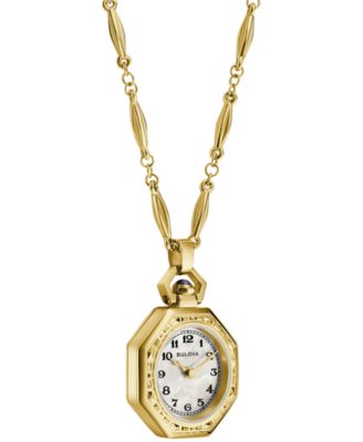 Women's Limited Edition 150th Anniversary Classic Rubaiyat Gold-Tone Stainless Steel Pendant Watch 25.5mm