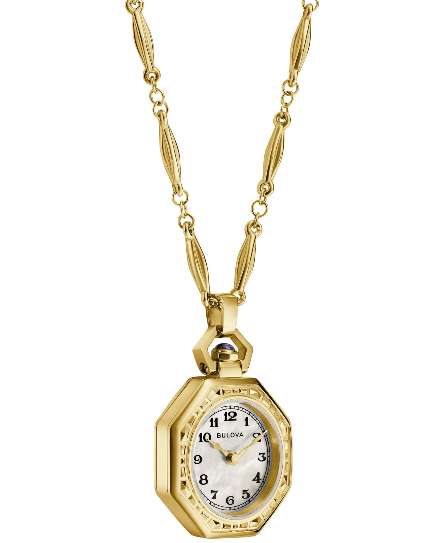 Женские часы Bulova Limited Edition 150th Anniversary Classic Rubaiyat Gold-Tone Stainless Steel Pendant Watch 25.5mm — фото 2