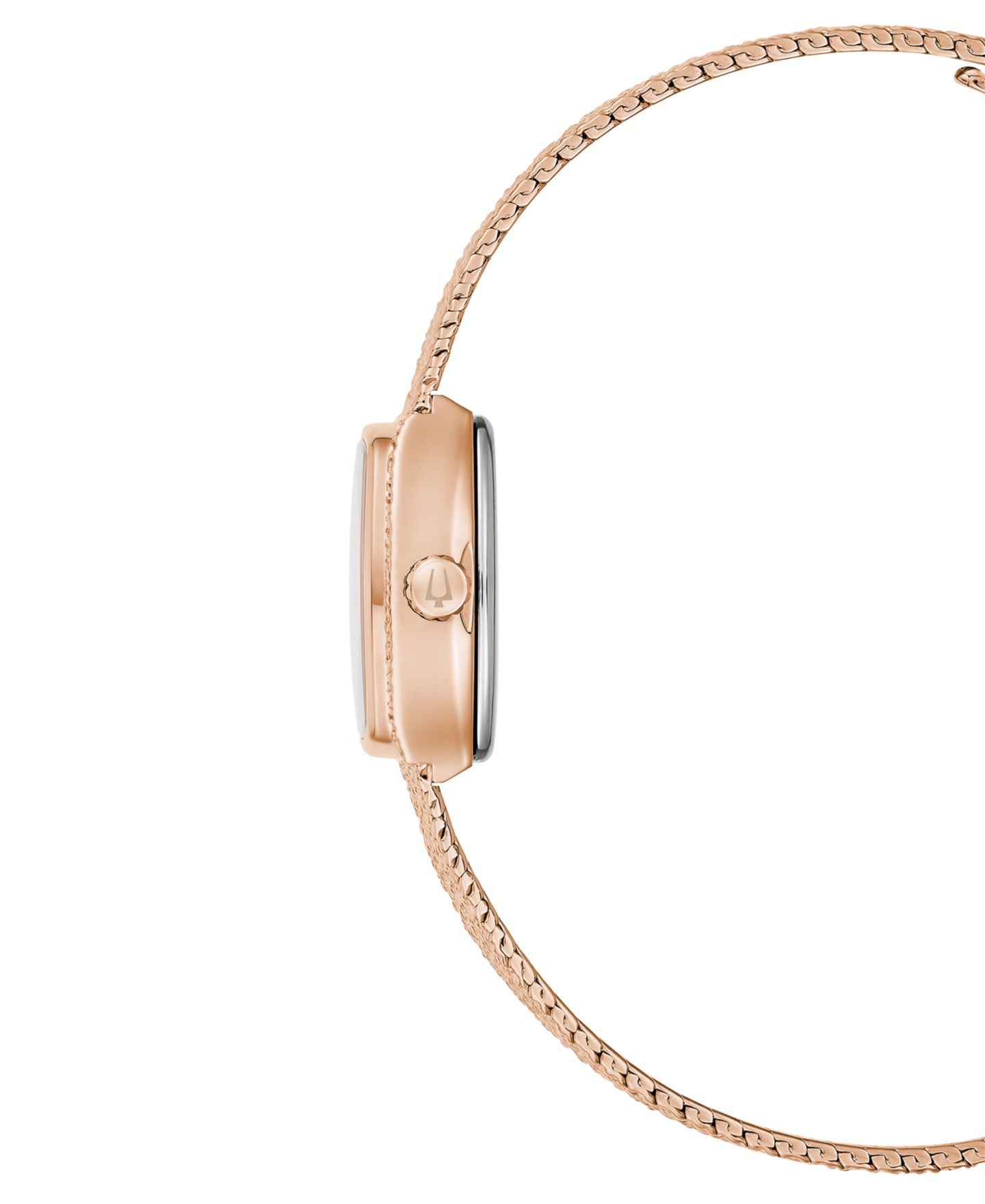 Женские часы Bulova Goddess of Time Rose Gold-Tone Stainless Steel Bracelet Watch 17mm — фото 2