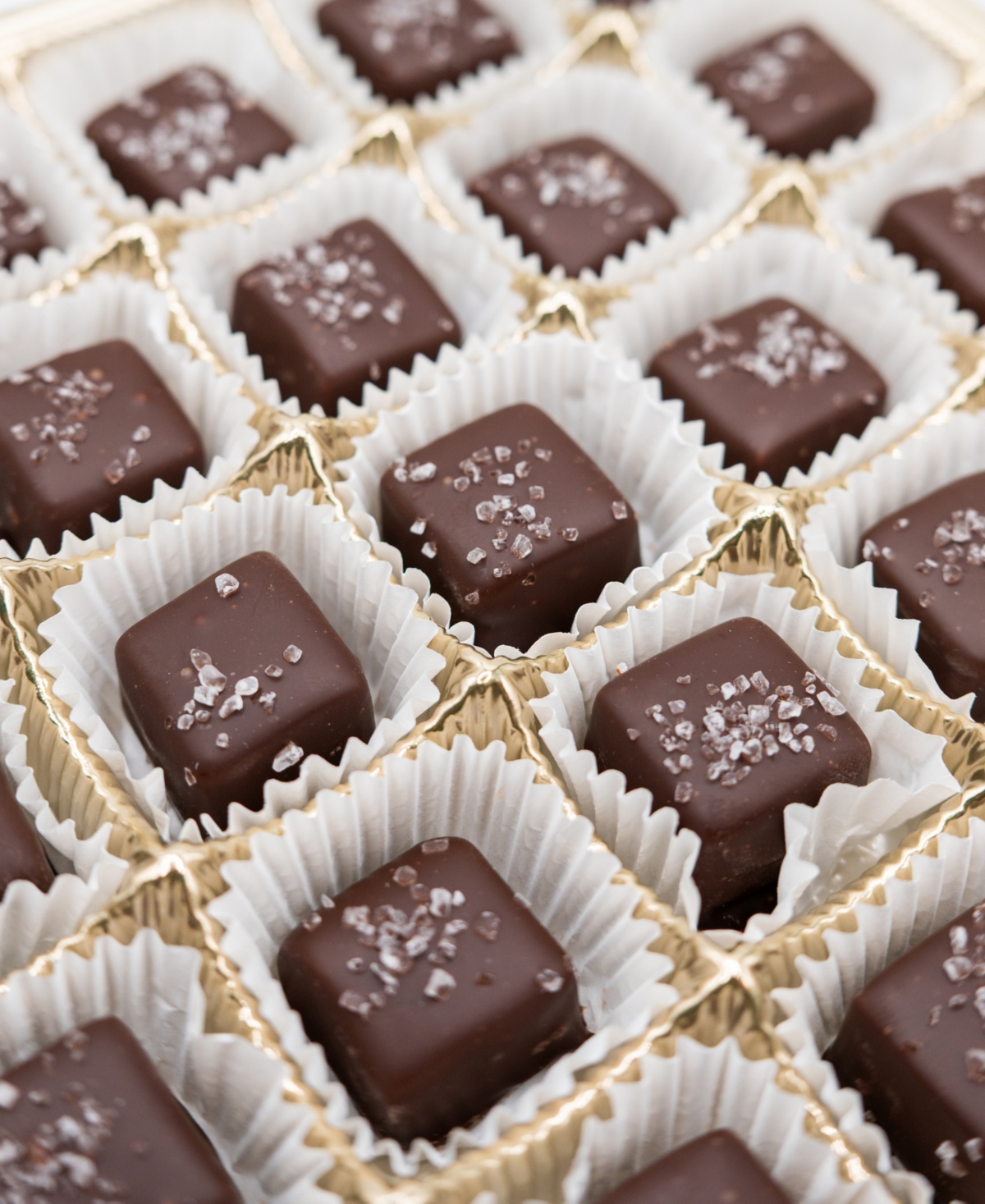 Bixby Chocolate Sea Salted Caramel Gift Box Dark Chocolate, 50 Piece