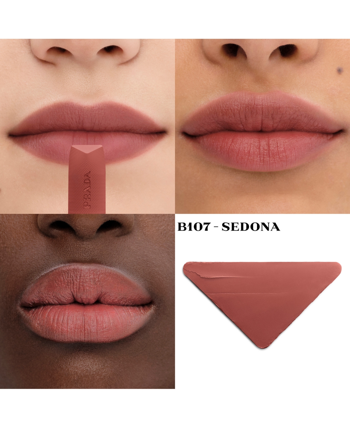 Prada Beauty Monochrome Soft Matte Nude Refillable Lipstick