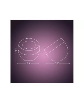 Iris White and Color Ambiance Table Lamp