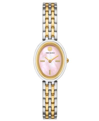 Tory Burch - Women's The Oval Two-Tone Stainless Steel Bracelet Watch 28mm
