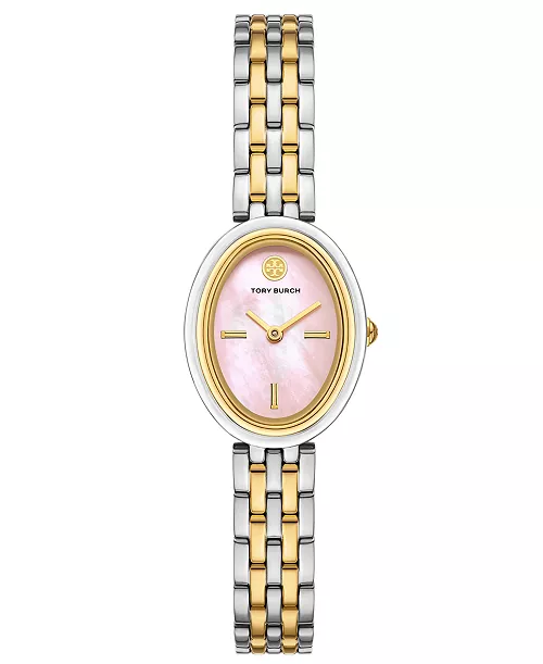 Tory Burch The Oval Two-Tone Bracelet Watch