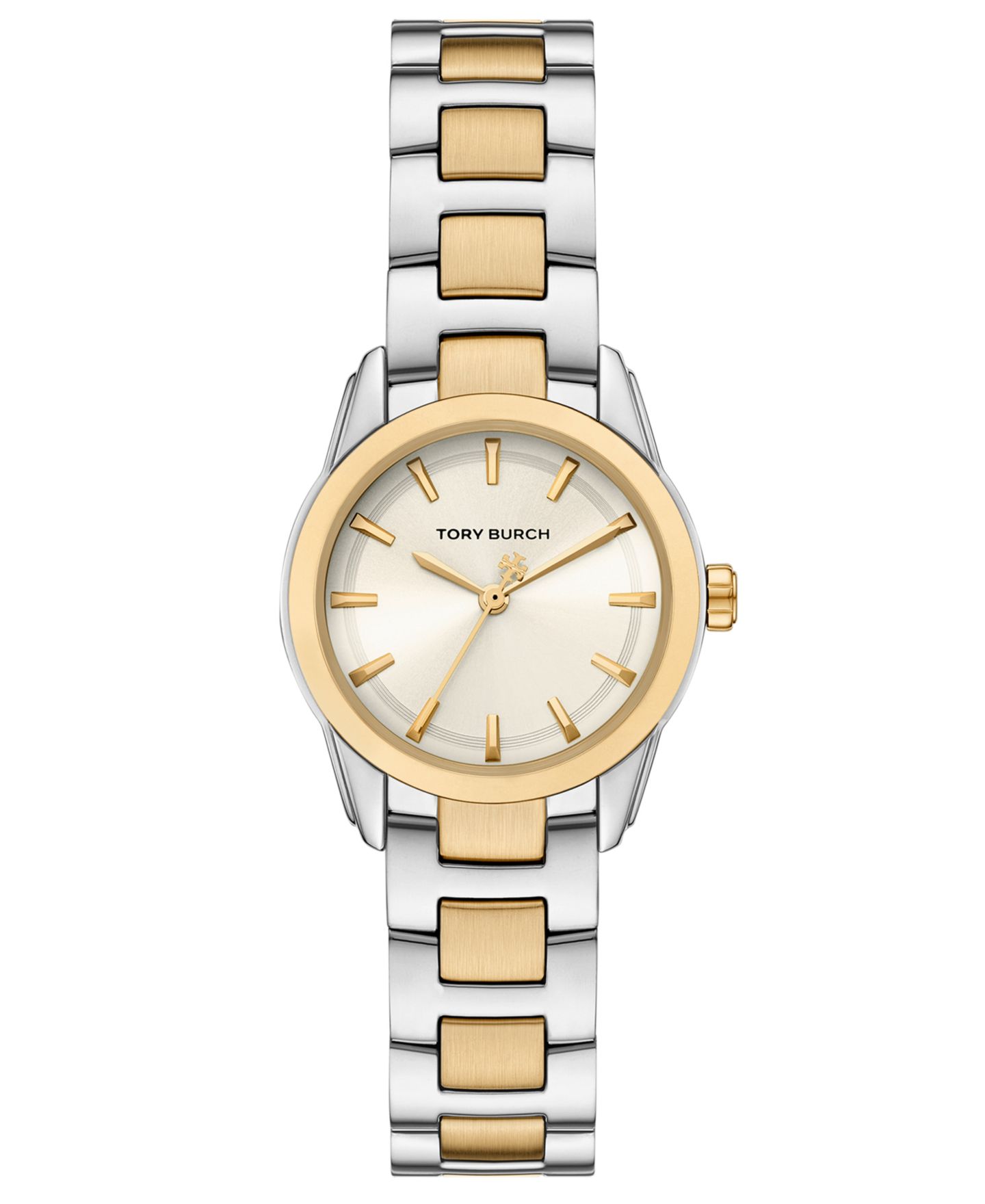 Женские часы Tory Burch The Miller Two-Tone Stainless Steel Bracelet Watch 28mm — фото 1