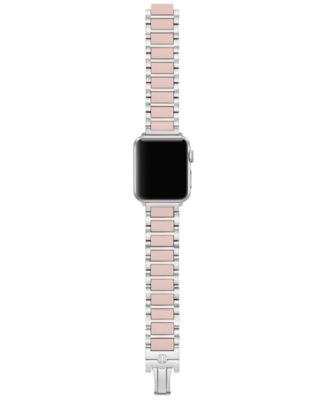 Tory Burch - Women's The Kira Pink Silicone & Stainless Steel Bracelet For Apple Watch&reg; 38mm-46mm