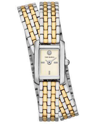 Tory Burch - Women's The Eleanor Two-Tone Stainless Steel Double Wrap Bracelet Watch 20mm