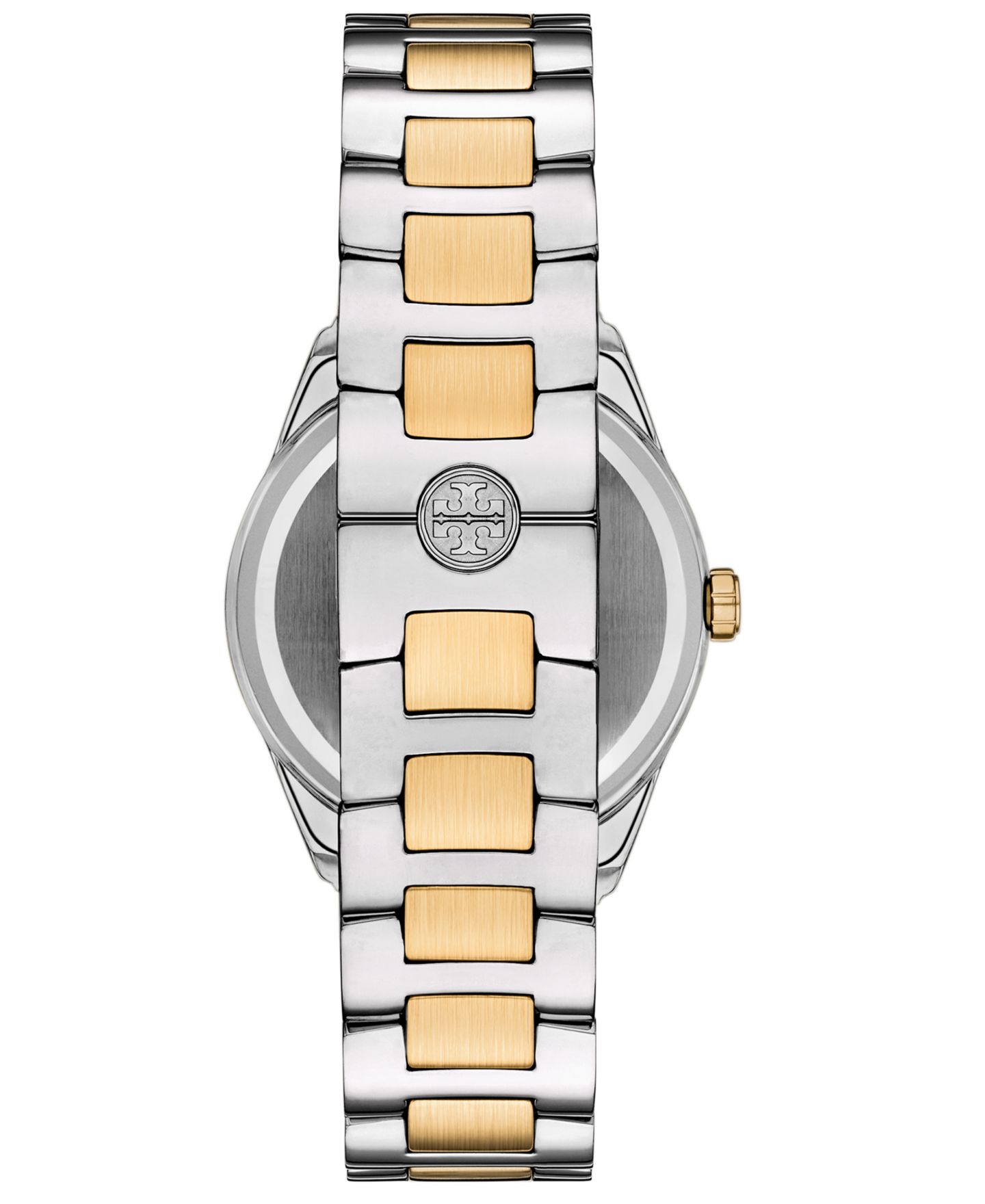 Женские часы Tory Burch The Miller Two-Tone Stainless Steel Bracelet Watch 34mm — фото 3