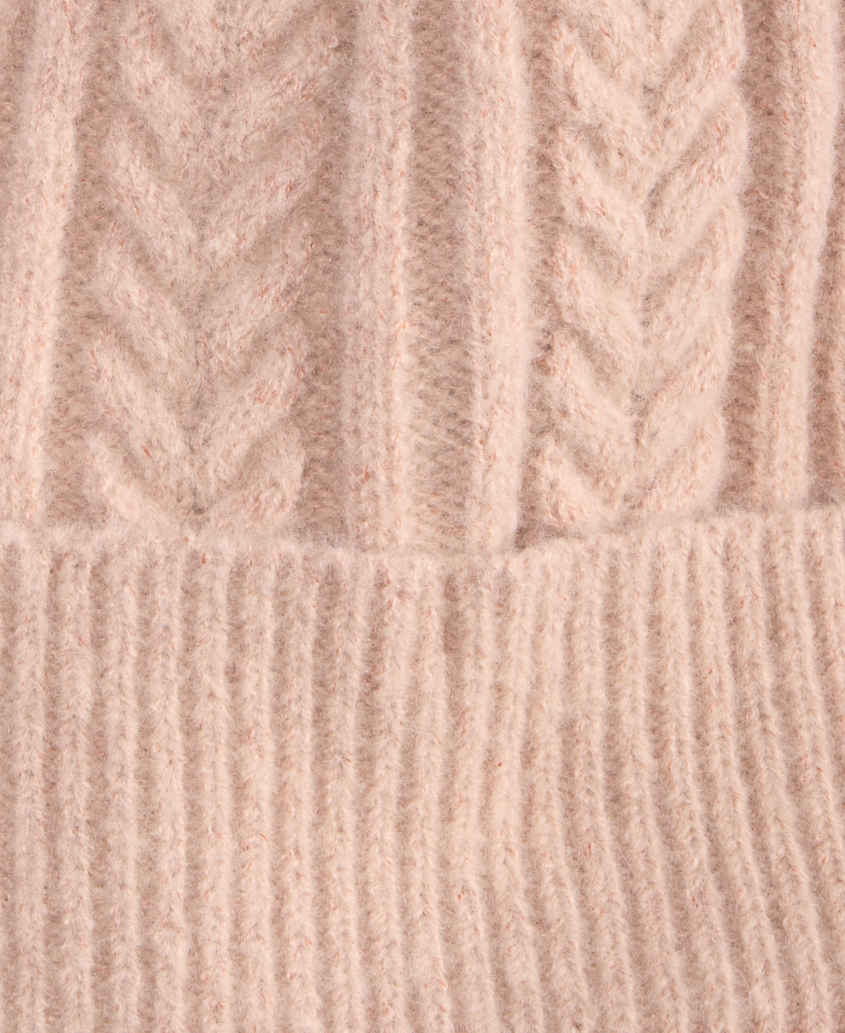 Style & Co Solid Cable Knit Beanie, Macy's Exclusive In Neutral