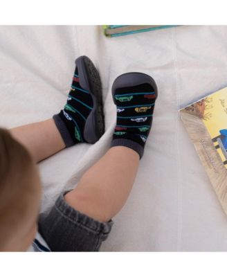 Baby Boys First Walk Sock Shoes Broom Broom