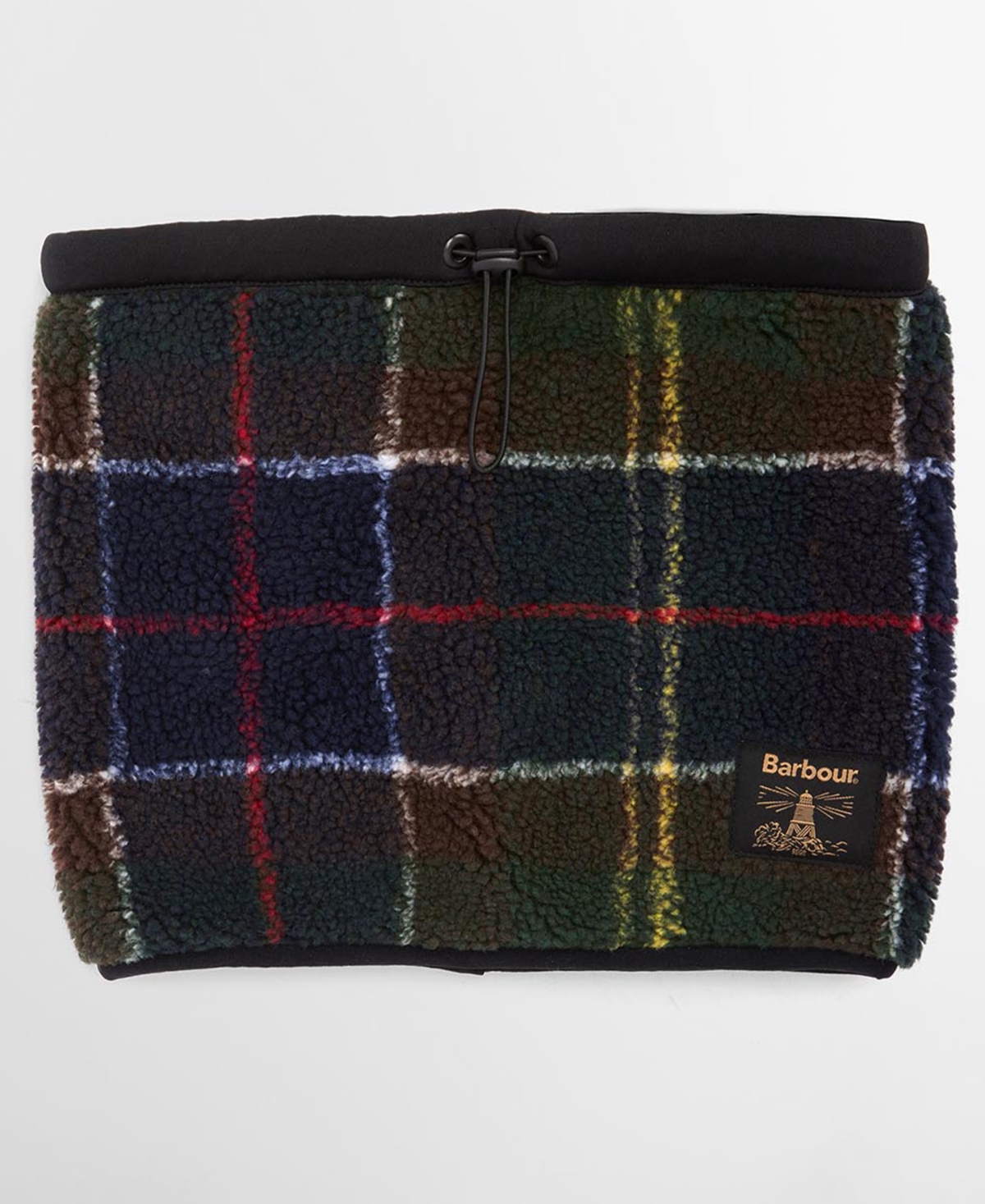 Barbour Men's Field Fleece Classic Tartan Snood Scarf In Multi