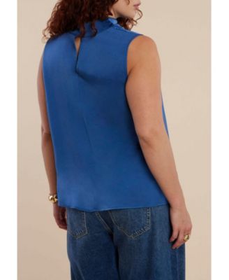 Women's Plus Size Asym Draped Top