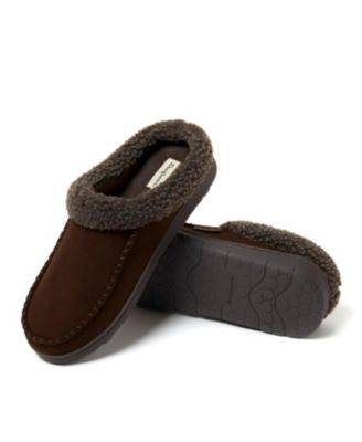 Men's Brendan Microsuede Moccasin Toe Clog Slipper