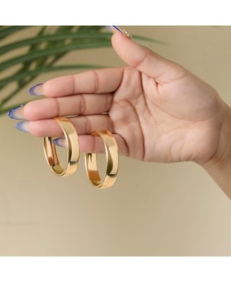 Textured Half Hoop Earrings