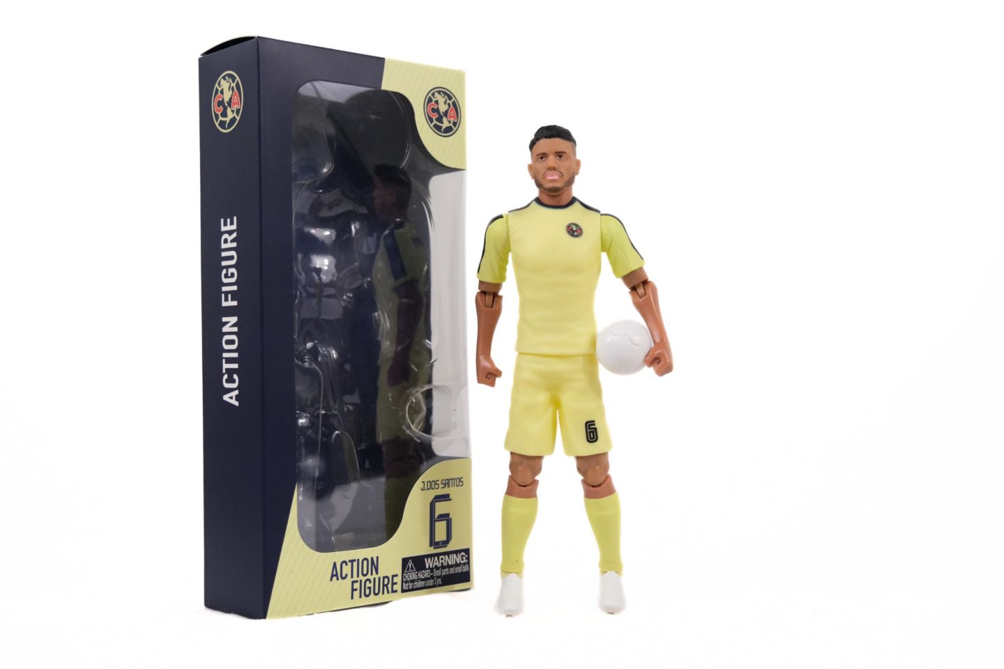 Детская фигурка Banbo Toys Sockers Club America Jonathan Dos Santos 8" Collectible Soccer Action Figure — фото 1