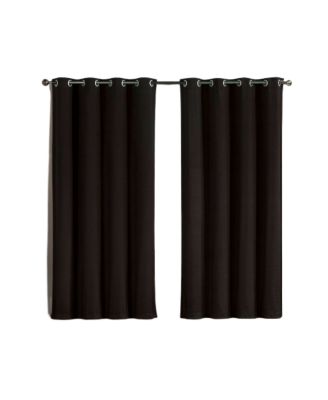 2 Pack: Hotel Thermal Grommet 100% Blackout Curtains - 52 in. W x 63 in. L, Monterey Purple
