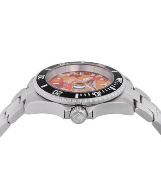 Men's 48569 Pro Diver Quartz 3 Hand Camouflage, Orange