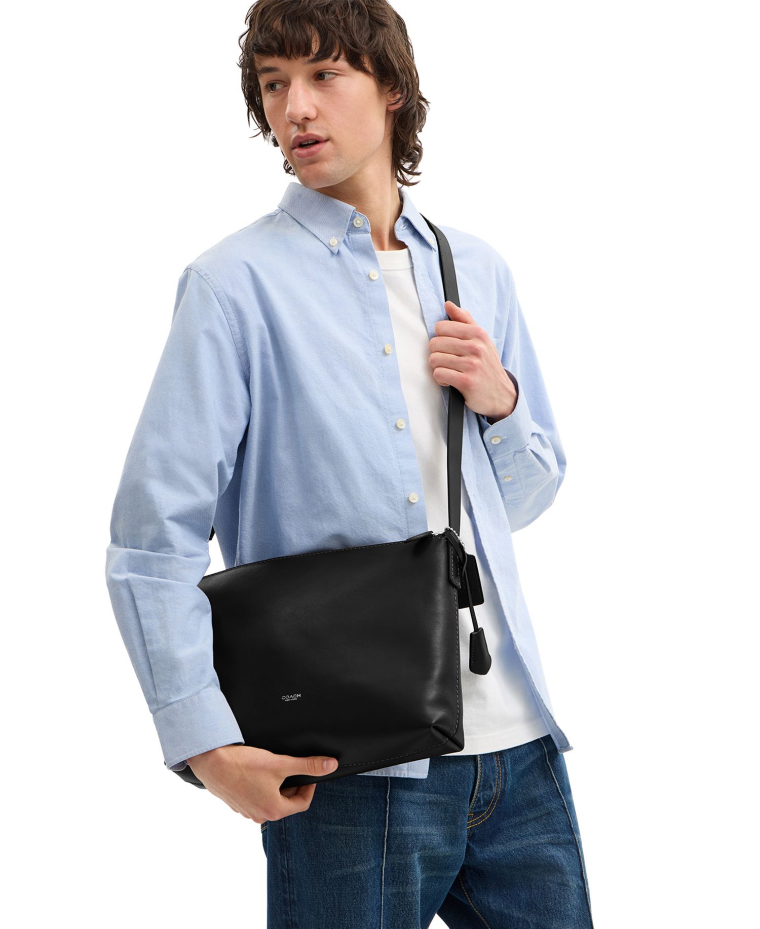 Leather Mott Messenger Bag