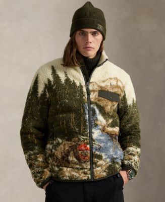Polo Ralph Lauren Men's Long Sleeve Curly Hi-Pile Fleece Jacket
