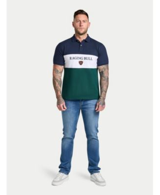 Men's S/S Cut & Sew Panel Pique Polo