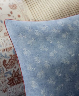 Fenwick Floral Cotton Decorative Pillow, 18" x 18"