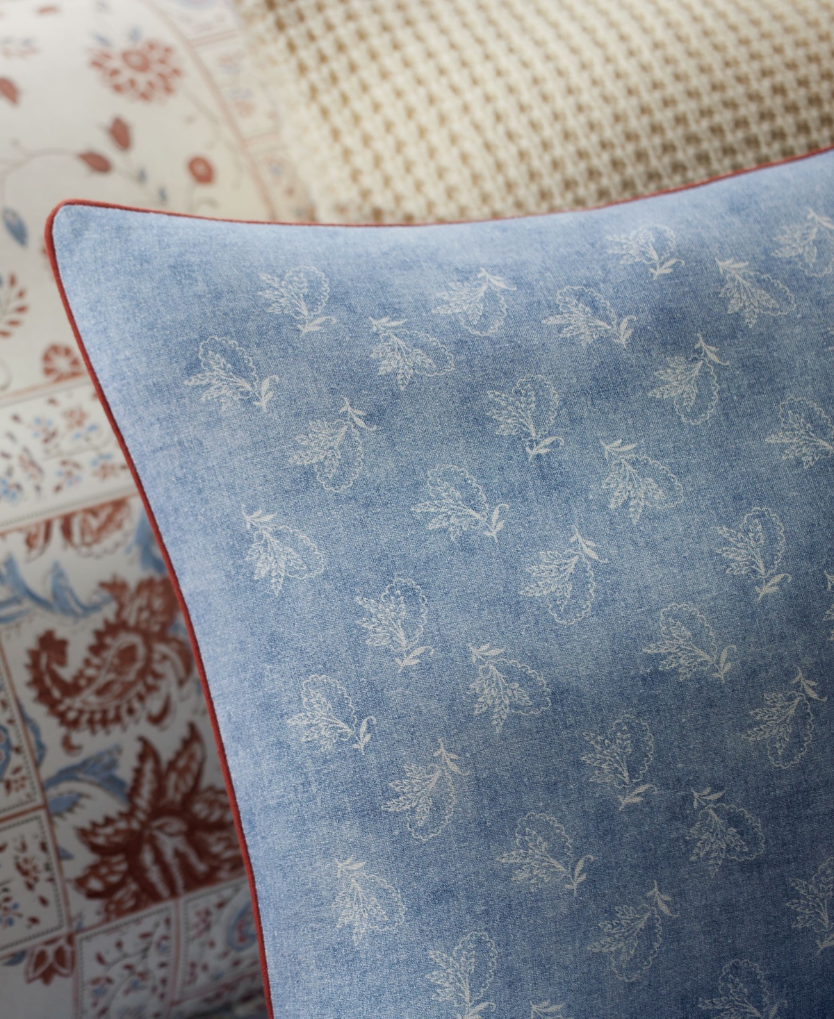 Lauren Ralph Lauren Fenwick Floral Cotton Decorative Pillow, 18" x 18"