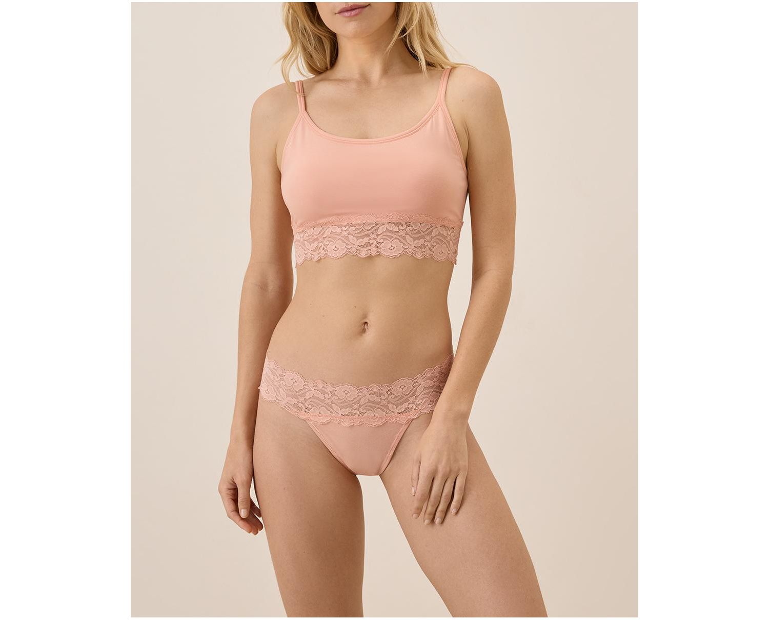 Women's Lace Waist Thong 3-Pack