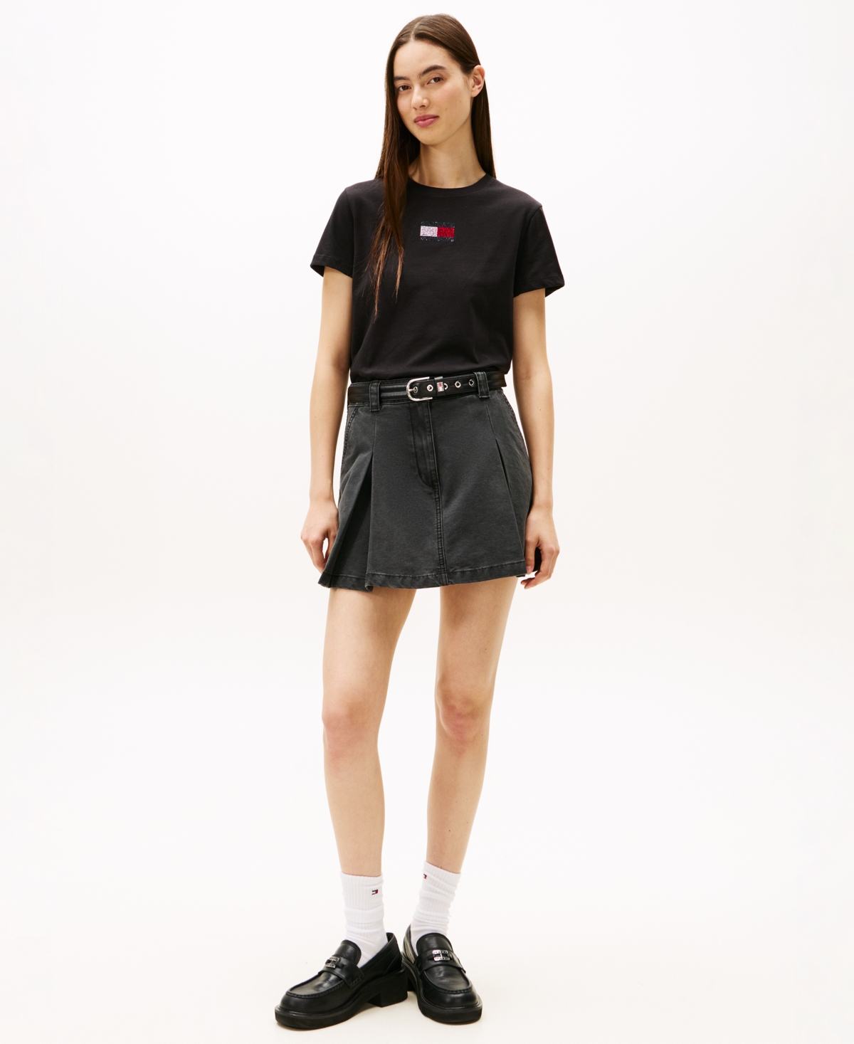 Tommy Jeans Women's Regular Fit Party Flag T-Shirt