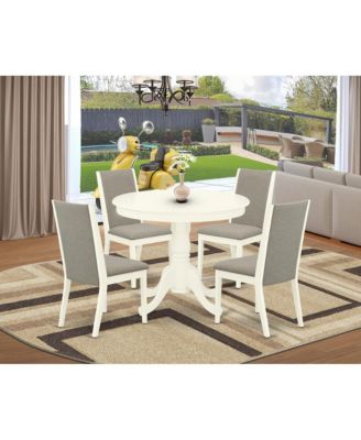 Mid Century Dining Table and 4 Dining Chairs Dining Room Set