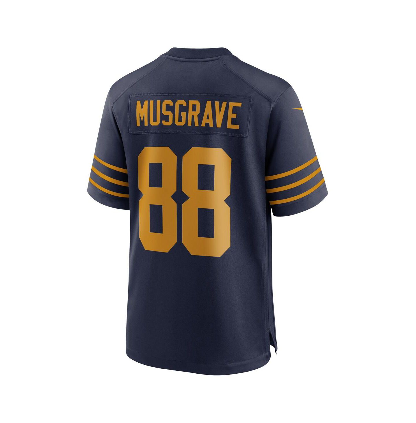 Мужской топ Nike Luke Musgrave Navy Green Bay Packers The 1923 Classic Game Jersey — фото 3