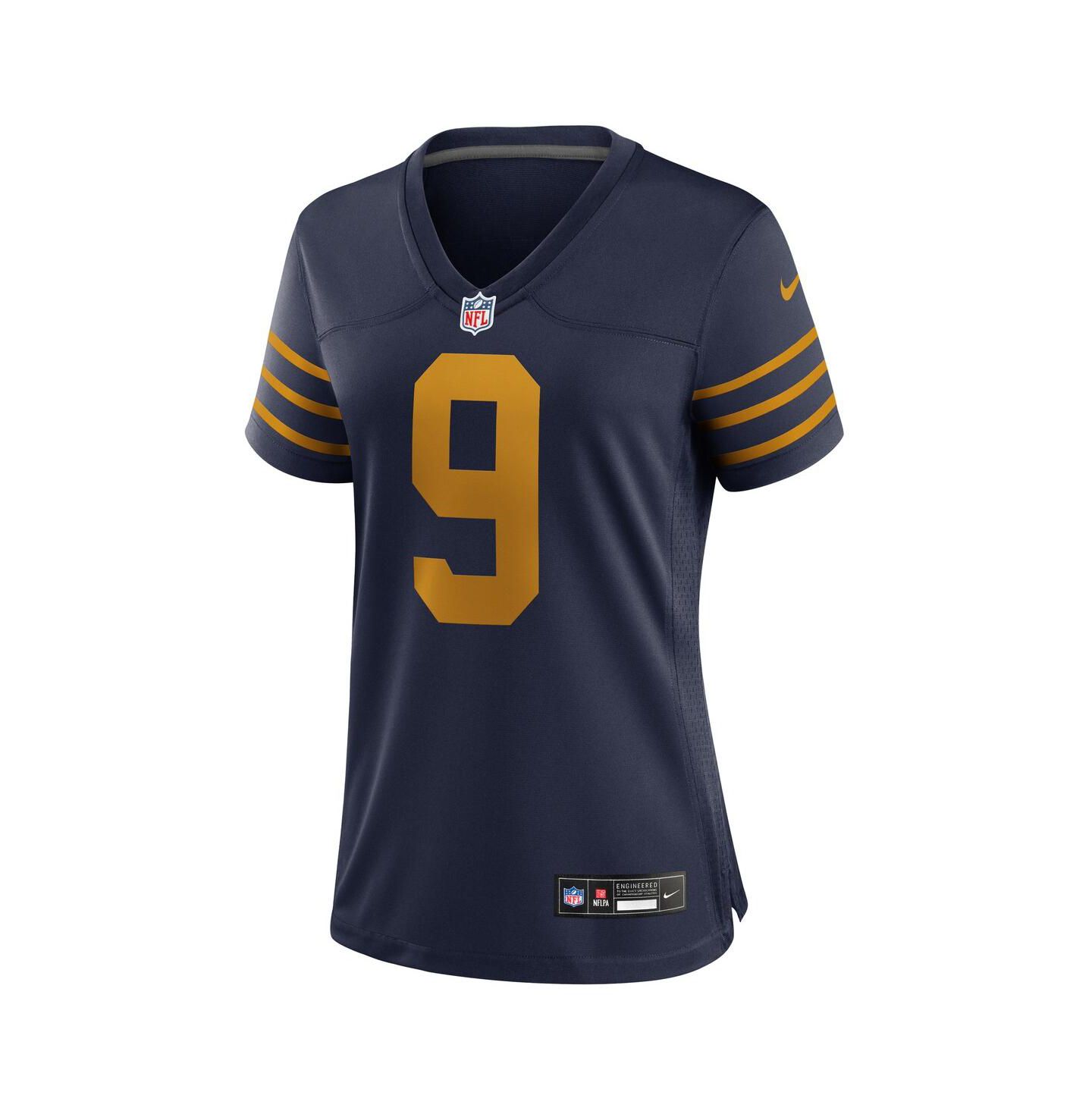 Женский топ Nike Christian Watson Navy Green Bay Packers The 1923 Classic Game Jersey — фото 3