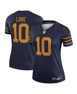 Nike - Women's Jordan Love Navy Green Bay Packers The 1923 Classic Legend Player Dri-FIT Top