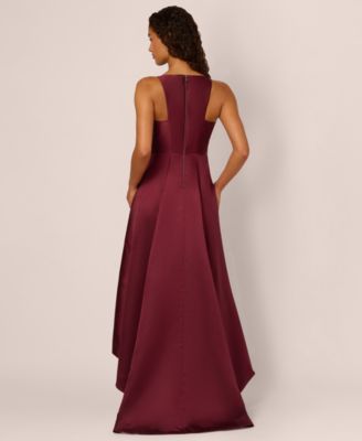 Women's High-Low Mikado Sleeveless Gown