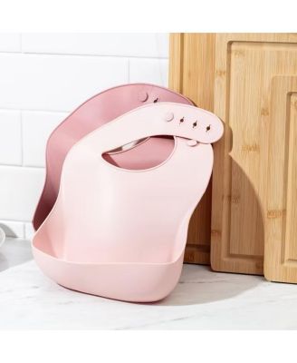 Silicone Baby Fruit Feeders and Baby Bibs Set - First Stage Baby Must-Haves, Gum-Friendly, BPA-Free, Easy to Clean Feeding Accessories for Infants