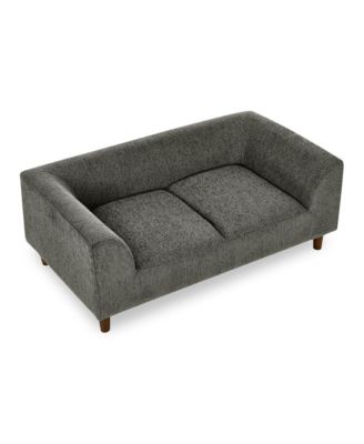 Dark Gray Pet Sofa with Backrest and Armrests Suitable for Small and Medium dogs