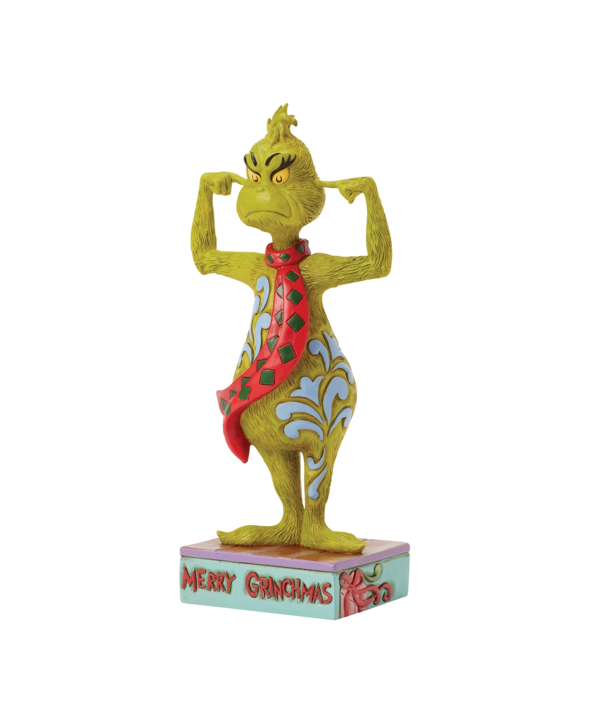 Jim Shore Grinch Plugging His Ears Figurine In Multi