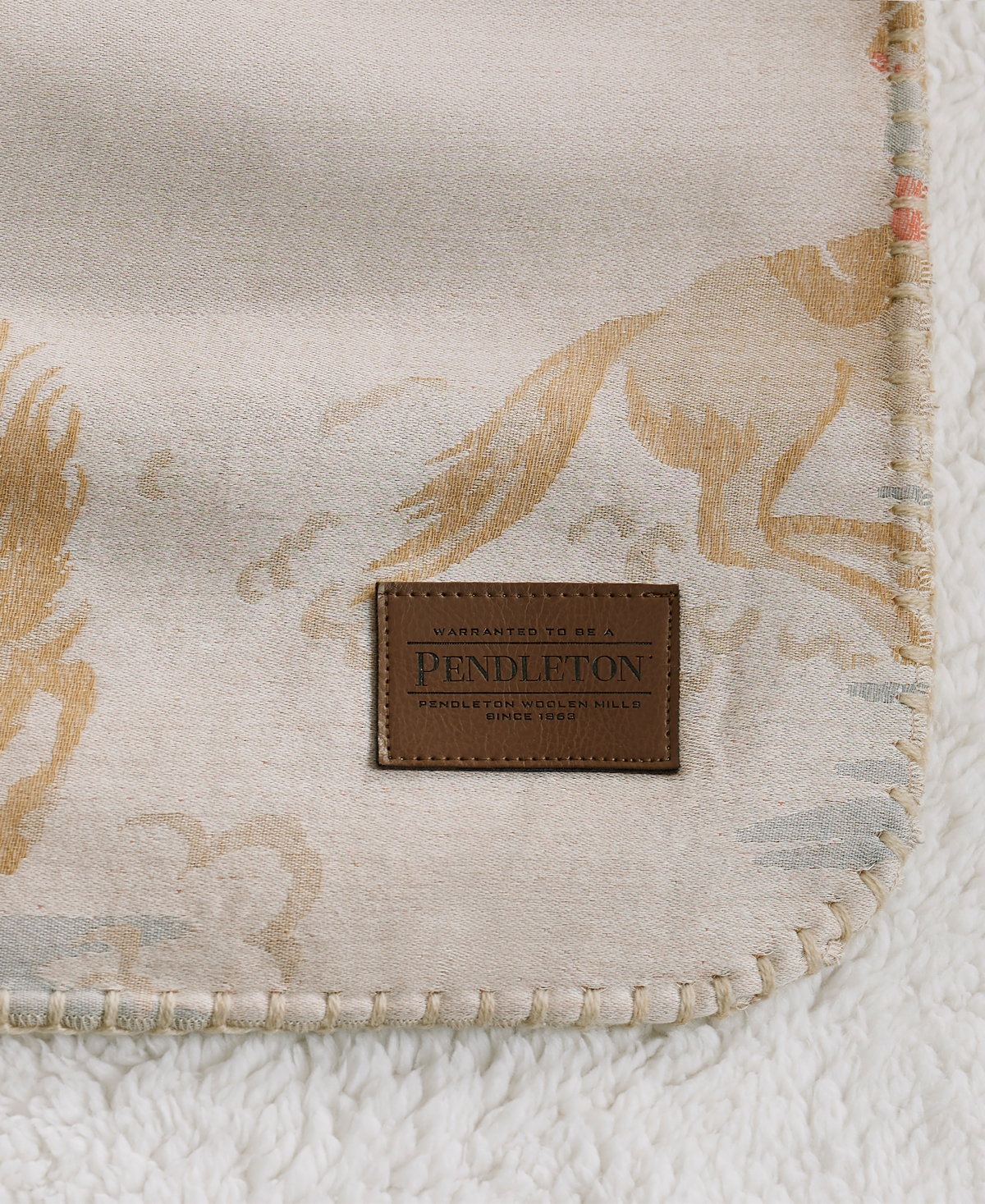 Pendleton Rodeo Landscape Throw, 68" X 96" In Neutral