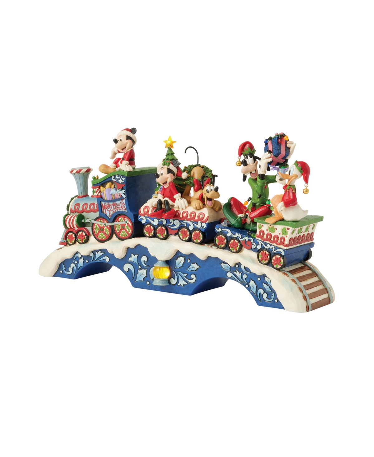 Jim Shore Mickey And Friends Train Figurine In Multi