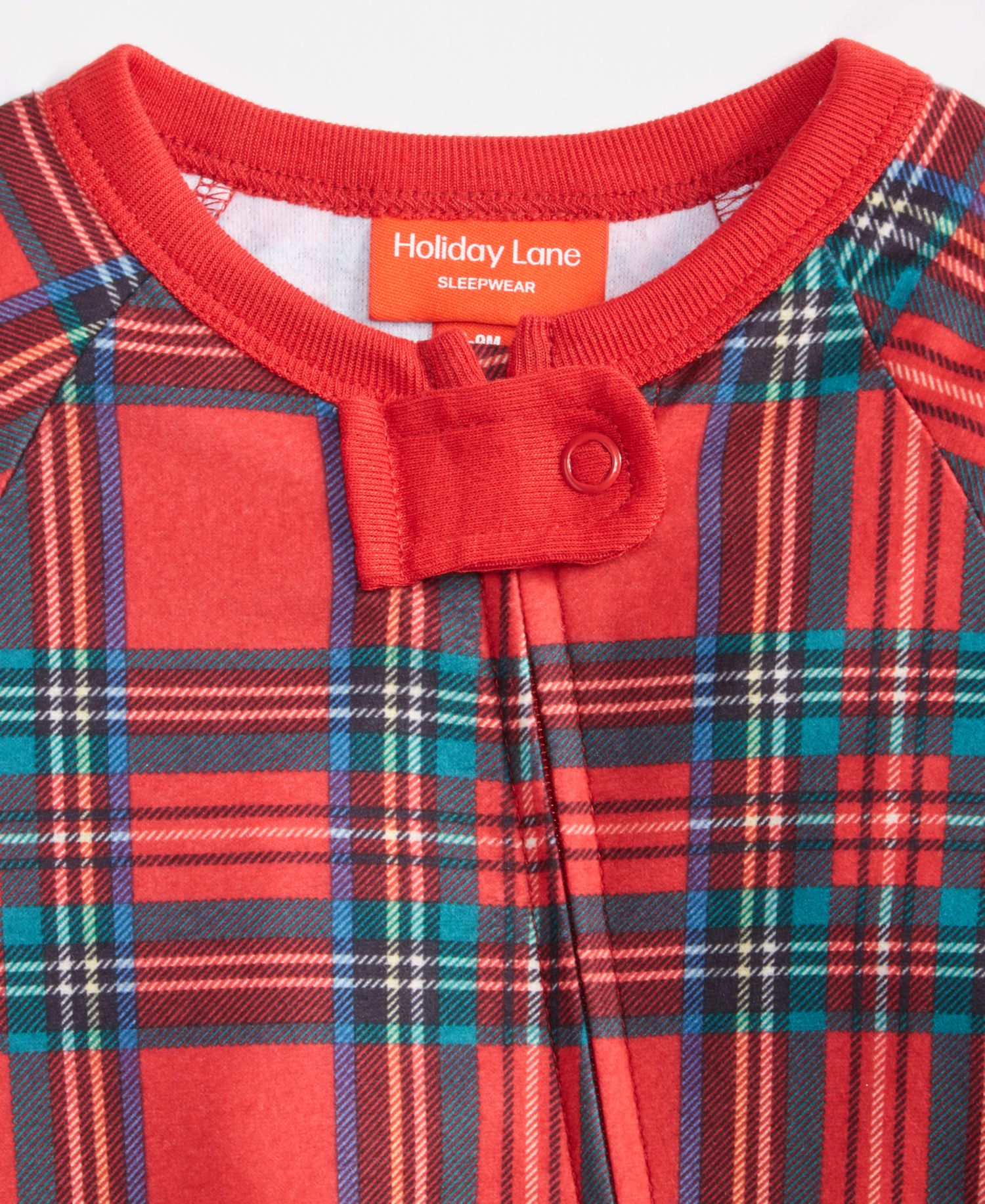 Infant Brinkley Plaid Cotton Matching Family Pajamas Onesie